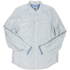 Men's EXPRESS Casual Fit Long Sleeve Dress Shirt Roll Sleeves | Size L (16-16.5)